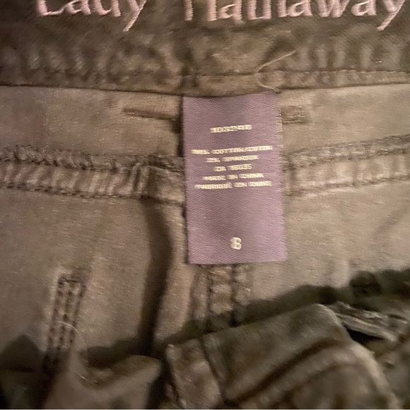 Hathaway Chocolate Brown Corduroy Wide Leg Pants Y2K Grunge size 8 flare relaxed - Picture 6 of 7